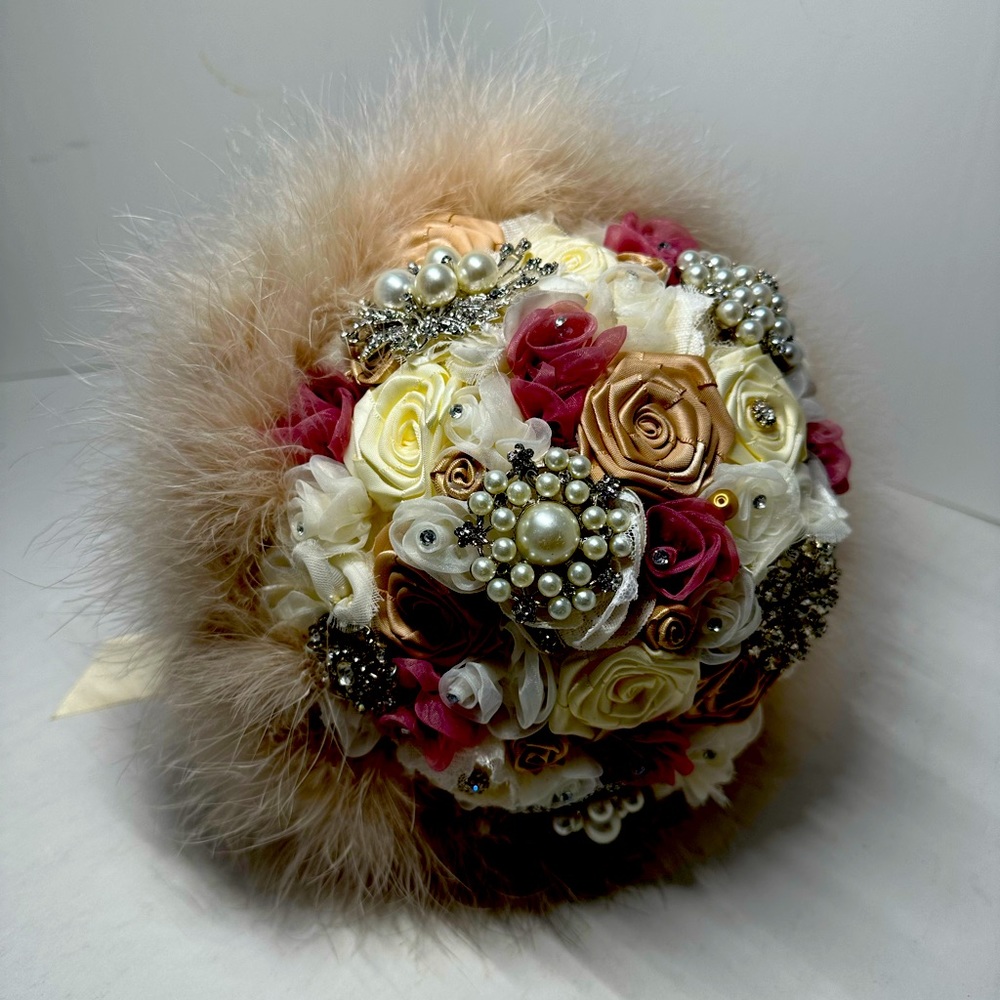 Stunning handmade Victorian Style Brooch Bouquet